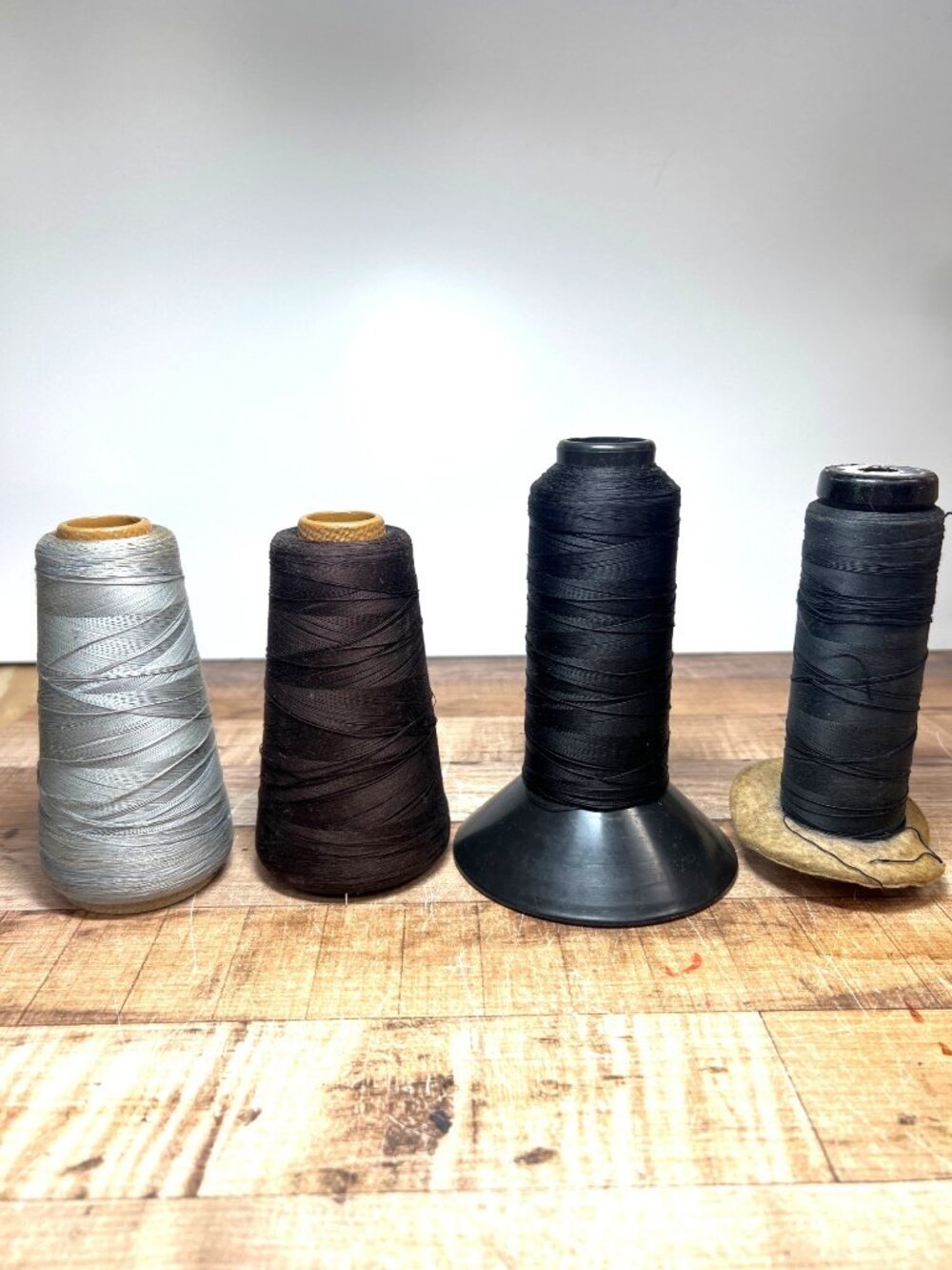 Coats & Clarks Cotton & Nylon Sewing Thread Spools 6000 Yards Gray Brown Black
